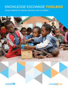 the full UNICEF Knowledge Exchange Toolbox