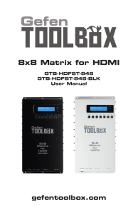 8x8 Matrix for HDMI
