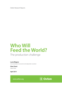 Who will feed the World? The production challenge