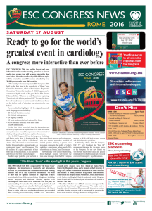 Ready to go for the world`s greatest event in cardiology