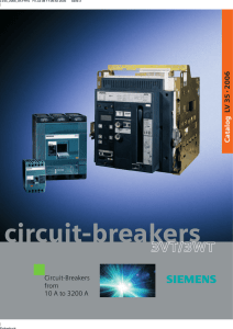 3WT Air Circuit-Breakers up to 3200 A