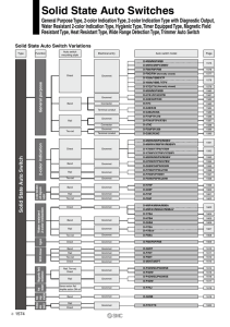 Solid State Auto Switches