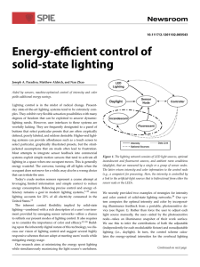 Energy-efficient control of solid-state lighting