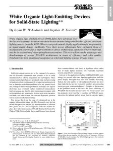 White Organic Light-Emitting Devices for Solid