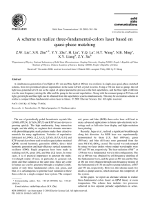 A scheme to realize three-fundamental