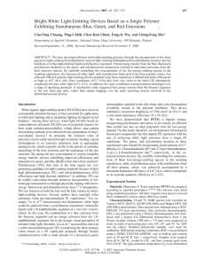 Bright-White Light-Emitting Devices Based on a Single Polymer