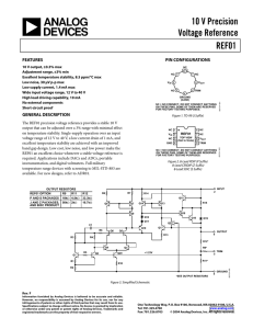 REF01 10 V Precision Voltage Reference Data Sheet (REV.F)