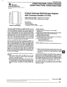 8-Input Universal Shift/Storage Register with