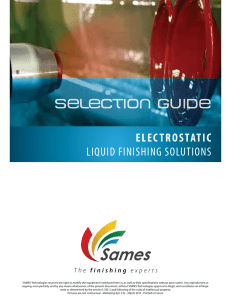 electrostatic liquid finishing solutions