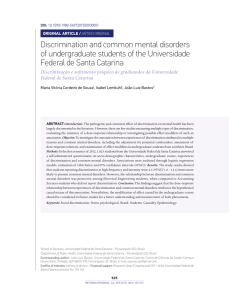 Discrimination and common mental disorders of