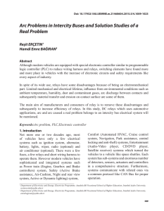 Arc Problems in Intercity Buses and Solution Studies of a Real