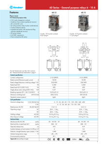 FINDER Relays 60 Series - General purpose relays 6