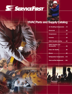 HVAC Parts and Supply Catalog
