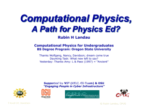 Computation in Physics Education
