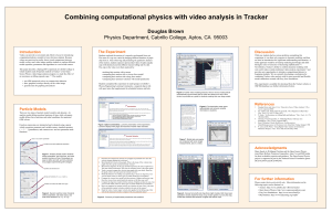 Combining computational physics with video analysis in Tracker