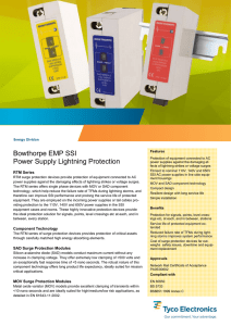 Bowthorpe EMP SSI Power Supply Lightning Protection - GSI-uk