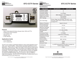 STC-CCTV Series - Emerson Industrial Automation