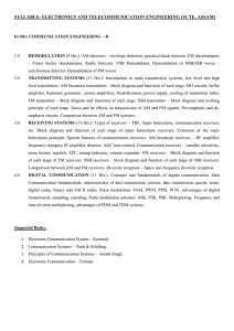 SYLLABUS: ELECTRONICS AND TELECOMMUNICATION