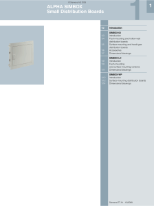 ALPHA SIMBOX Small Distribution Boards