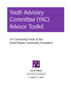 (YAC) Advisor Toolkit - Grand Rapids Community Foundation