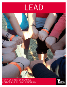 YMCA OF GREATER SEATTLE LEADERSHIP CLUB CURRICULUM