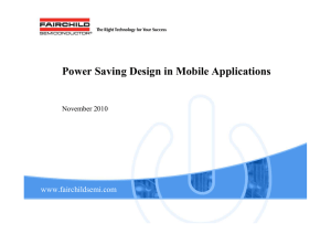 Power Saving Design in Mobile Applications