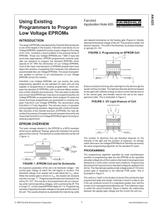 Using Existing Programmers to Program Low Voltage EPROMs