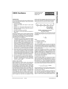 Application Note 118 CMOS Oscillators - FORTH-ICS