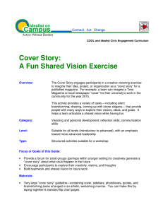 Cover Story: A Fun Shared Vision Exercise