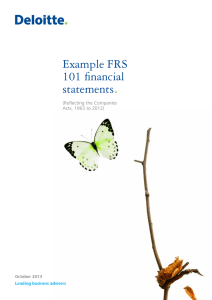 Example FRS 101 financial statements.