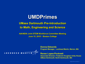 UMDPrimes Program