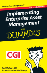 Implementing Enterprise Asset Management For Dummies, CGI