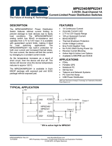 MP62340/MP62341 - Monolithic Power System