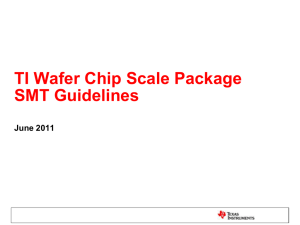 TI Wafer Chip Scale Package SMT Guidelines
