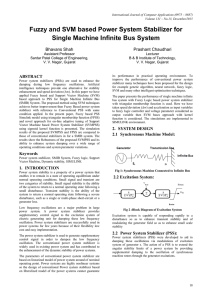 Fuzzy and SVM based Power System Stabilizer for