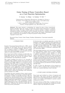 Gains Tuning of Fuzzy Controllers Based on a Cost Function