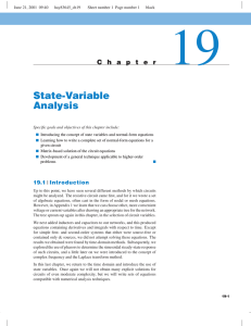 State-Variable Analysis