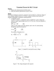 Transient Process for RLC Circuit