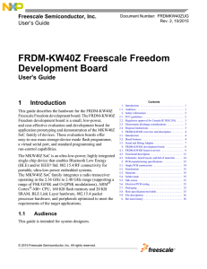 FRDM-KW40Z Freescale Freedom Development Board