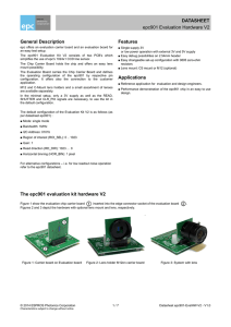 DATASHEET epc901 Evaluation Hardware V2 General Description