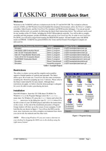 User Guide - Tutorial for 251 Tools and Intel 8x930 Evaluation Board