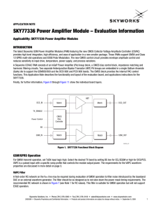 SKY77336 Power Amplifier Module – Evaluation