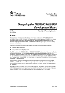 Designing the TMS320C548/9 DSP Development Board PDF 9154