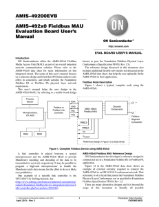 AMIS-492x0 Fieldbus MAU Evaluation Board User`s Manual