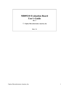 MB89210 Evaluation Board