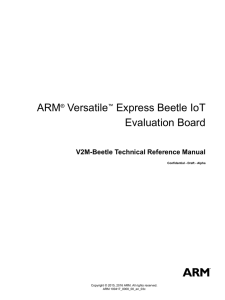 ARM® Versatile™ Express Beetle IoT Evaluation Board V2M