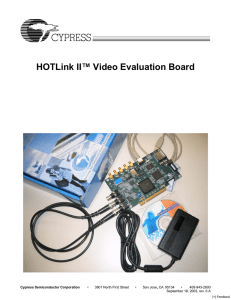 HOTLink II™ Video Evaluation Board