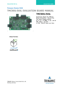 TMC5031-EVAL EVALUATION BOARD MANUAL