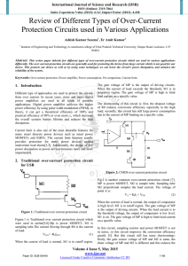 Review of Different Types of Over-Current Protection Circuits used in