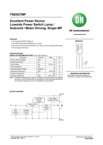 TND027MP Excellent Power Device Lowside Power Switch Lamp